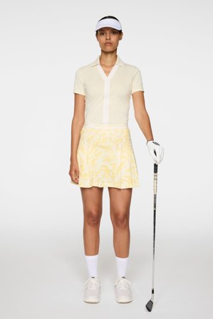 J.Lindeberg - Harlow Print Skirt - Golf - Yellow - Women - M