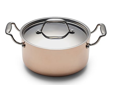 BLOMSTERBERGS Gryte med lokk 3l Kobber