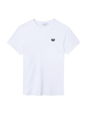 Popincourt Patch Coeur/Gots T-shirts Short-sleeved Hvit Maison Labiche Paris*Betinget Tilbud