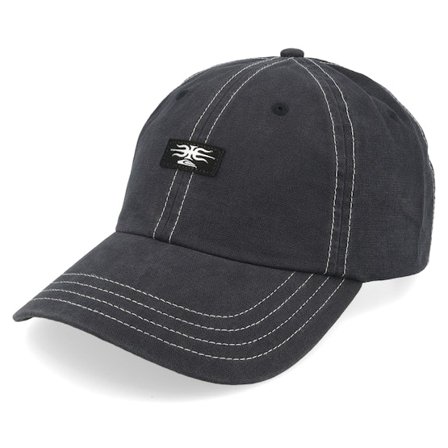 Quiksilver - Zwart unconstructed Cap - Mercury Black/Black Dad Cap @ Hatstore