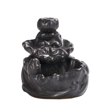 Røkelsesbrenner med backflow, kreative hjemmeinnredninger, keramikkhåndverk, zen-dekorasjoner, fiskenes backflow-sandeltre-røkelsesbrenner