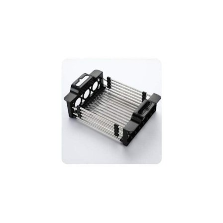 Utdragbar diskmaskin, grönsaksavlopp Utdragbar grönsaks-, frukt- och bestickavlopp för kök (S, svart)