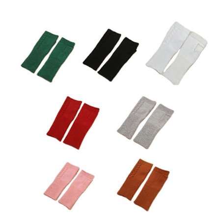 Flerfarvede fingerløse handsker i kashmir