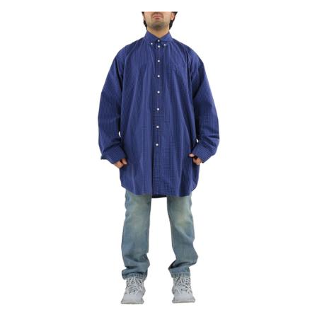 Balenciaga, Casual Shirts Niebieski, Mężczyzna, Rozmiar: M