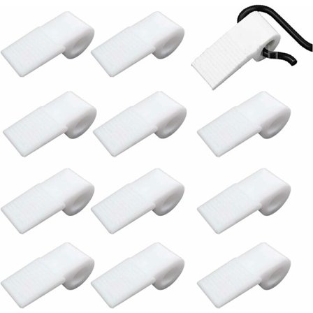 50 stk. møbelfjederklemmer - Plastik sofa fjederklemmer - Møbelpolstring reservedele, hvid