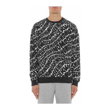 Moschino Sweatshirt With Logo Sort, Herre