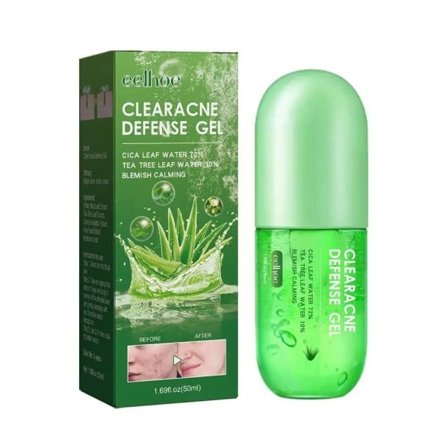 Aloe Vera Gel ClearAcne Forsvar Behandling Fjern Acne Cream Day Moisturizer Hud Kroppspleie