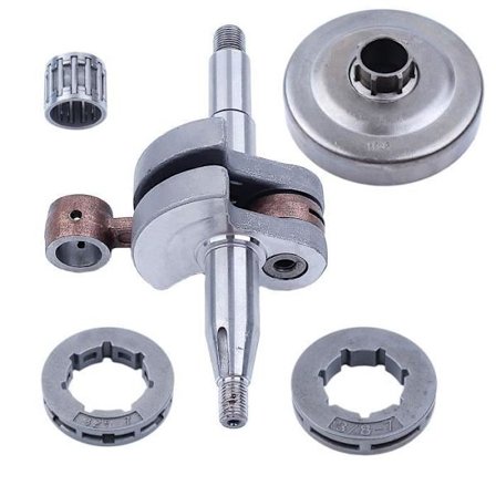 Krumtapaksel Koblingstromle kædehjul Fælg Hjullejesæt Kompatibel med Husqvarna 350 345 340 benzin motorsav Hg