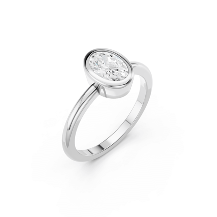 Rölleka, 18K Weißgold : Diamanten - Laborgezüchtet, Karat - 0.50 kt