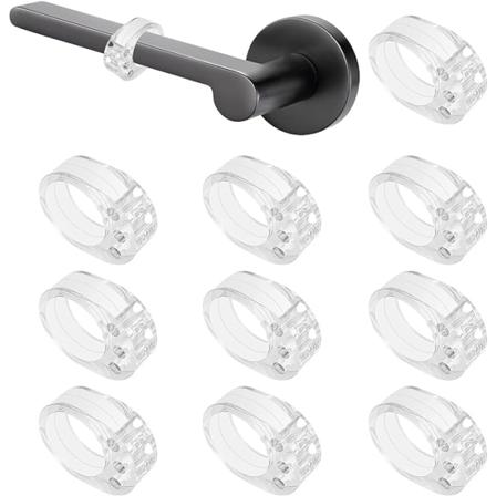 (L pin kyv ) Ovipys ytin 10 kpl PVC Ovikahvanpys ytin Ovipuskuri Silikoni Ovi Anti-Ovikahvan Suoja