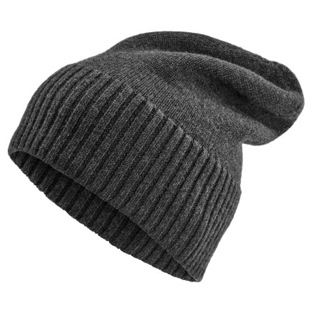 Szara czapka z wełny merynosa Kaleb Kane dla mężczyzn - Czapki typu beanie