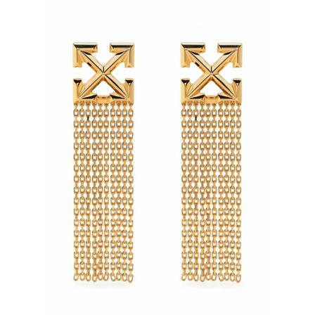 Off White Earrings Gul, Dame Øreringe, Størrelse: ONE Size