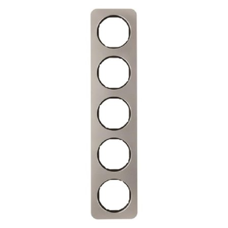 Hager 10152189 Dekkramme 5 rom, R.1 Polarhvit, Strømbrytere & vegguttak