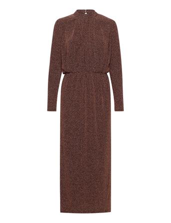 Yasyen Ls Long Dress Brown YAS