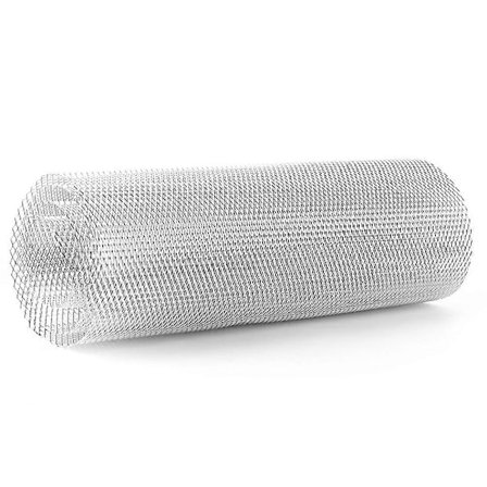 Romdisk Grill Mesh Sheet 3x6mm Universal Aluminiumlegering Bilgrillgaller