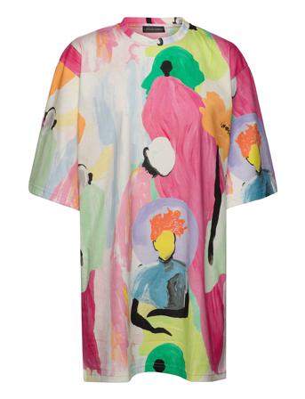 Maj, 1454 Mid Jersey T-shirt Top Multi/mønstret STINE GOYA