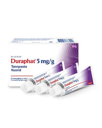 Duraphat Reseptfri 5mg/g tannpasta 3 x 51 g