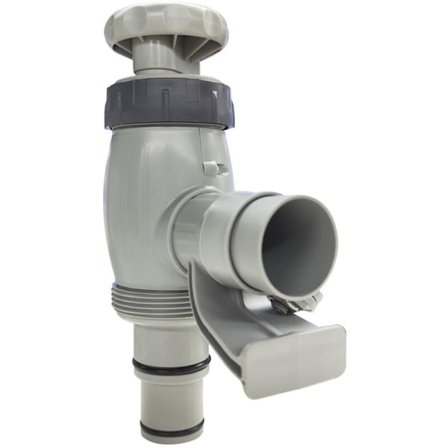 1 Pakke Pool Plus Stengeventiler for Intex/Bestway/Coleman Basseng, 2 i 1 Reservedeler, Bassengtilbehør, Vedlikeholdsventil/Stengeventil for Svømming