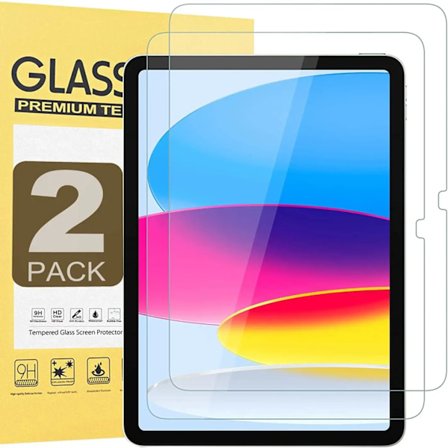 2 st Skärmskydd Härdat Glas kompatibelt iPad 10 10.9'' 2022 10:e Generationen A2757 A2777 A2696 Full Täckning Surfplatta Film
