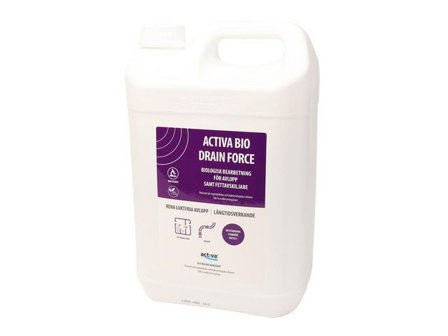 ACTIVA Avloppsrengöring BIO Drain Force 5L - Lyreco - Städ och hygien - Rengöringsmedel - Grovrent