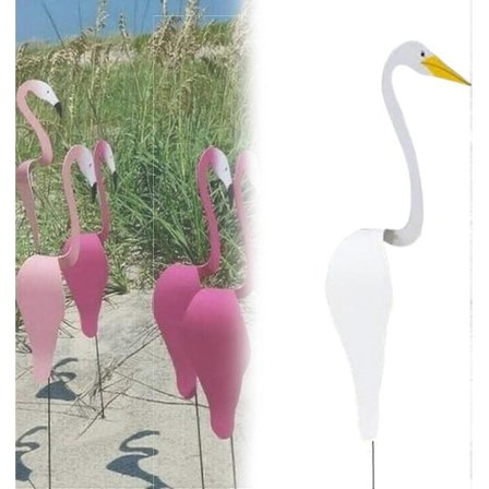 Florida Dansende Fugle Have Metal Kunst, Farverig Hvirvlende Fugl, Dynamisk og Legesyg Flamingo Vindmølle Have Skulptur(FQ)