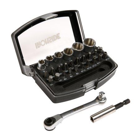 Ironside 244001 Bitssett 29 deler, med bitsskralle, Maskintilbehør & forbruk