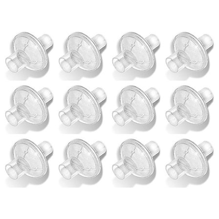 Viralt in-line utloppsfilter kompatibelt med CPAP/BiPAP-maskin, 12-pack