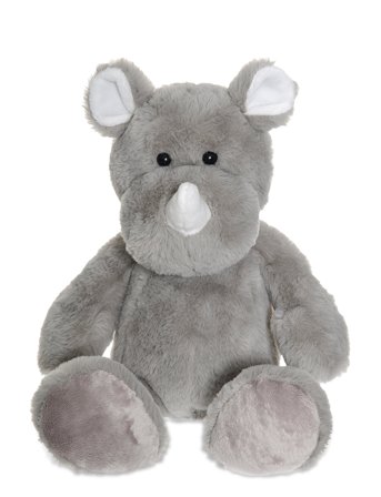 Teddykompaniet Teddy Wild Rhinoceros - Grey - H:36CM