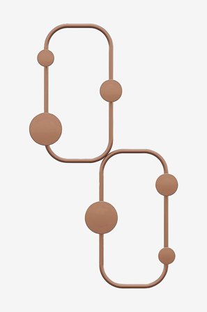 Hanah Home - Väggkrok i metall - Ronnie - Koppar - Småförvaring - Från Homeroom