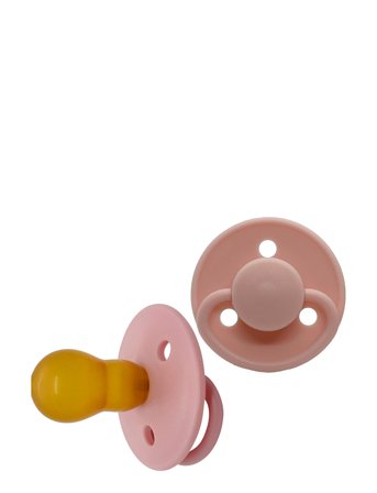 Mininor Round Pacifier Latex - Pink - 6 M