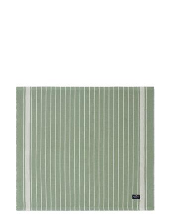 Striped Organic Cotton Rips Placemat Green Lexington Home