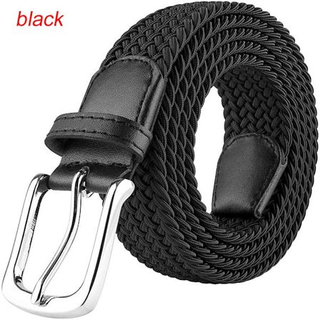 120 cm flettet bælte Linje SORT