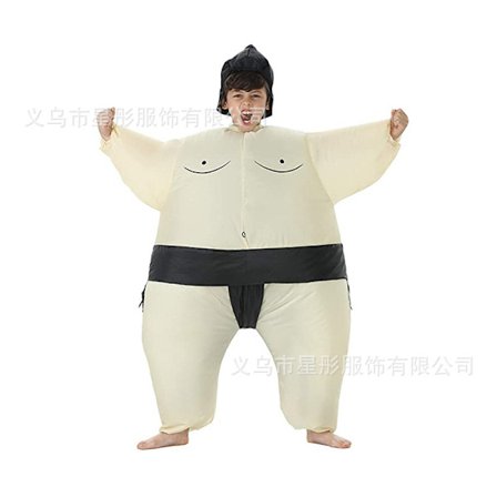 Oppblåsbar Halloween-drakt for Captain America klovneshow-drakt for kveldsforestilling Barnas sumo