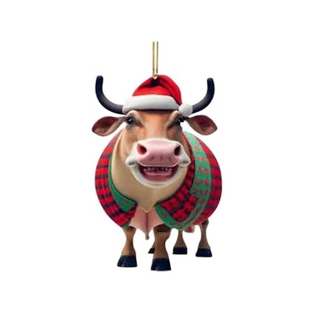 Personlig Ko-Julepynt til Juletræet - Gaveidé