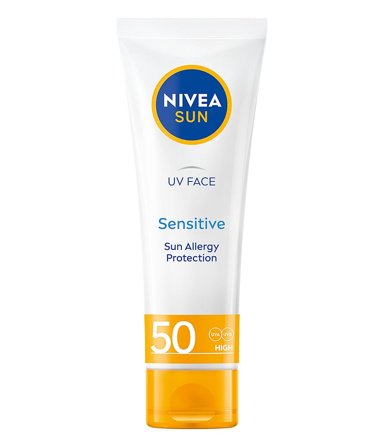 NIVEA Sun Sensitive Face Cream SPF 50 50 ml, Skincare, Solcreme, Solcreme Til Ansigtet
