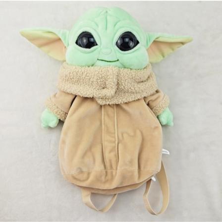 Yoda Baby Ryggsäck Star Wars Plysch Ryggsäck Doll The Mandalorian Vuxen Barn Födelsedag Plyschleksak Barn Present 30cm Yoda Backpack