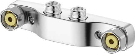 FM Mattsson S600090.75 Blandarfäste 160/40 c/c Borstad krom, Badrum
