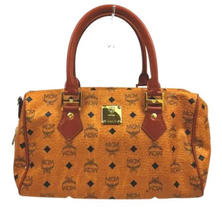 MCM Pre-owned, Pre-owned Leather handbags Bruin, unisex, Maat:ONE Size