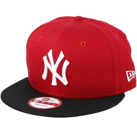 New Era - MLB Red snapback Czapka Z Daszkiem - NY Yankees MLB Cotton Block Scarlet/Black 9fifty @ Hatstore