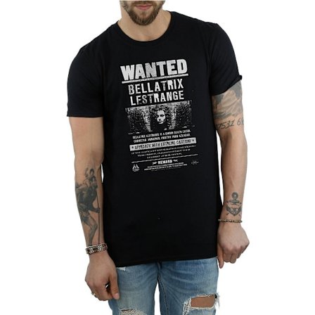 Harry Potter Herr Bellatrix Lestrange Wanted Poster Bomull T-shirt
