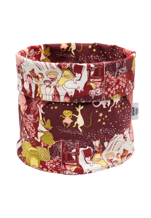 Arabia Mumin Förvaringskorg 20 cm Festliga stunder Kuddar Röd