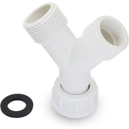 Y-stykke Afløb Y-forbinder Afløbsrør Dobbelt Duo Splitter 2-vejs Vandfordeler Afløbsrør Y-type Shuntforbinder Afløbsplitter Y-stykke Vand 3/4