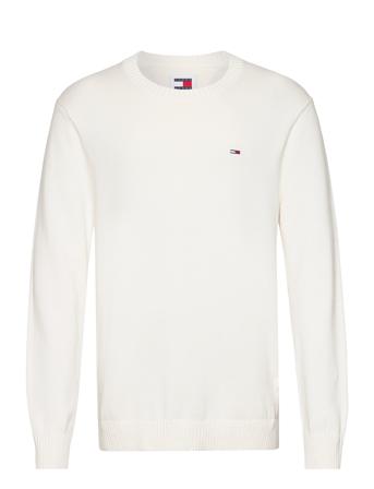 Tjm Slim Essntls C-Neck Sweater White Tommy Jeans