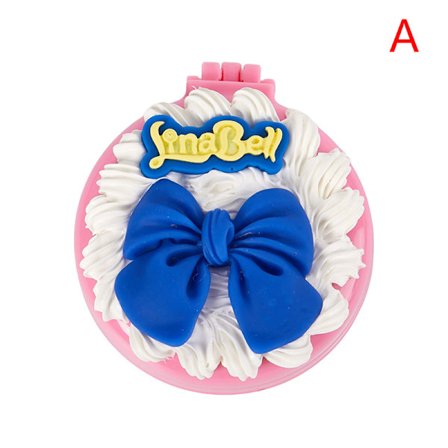 Resa Hårborste Spegel Vikbar ficka Massage Hår Kam Spegel beige