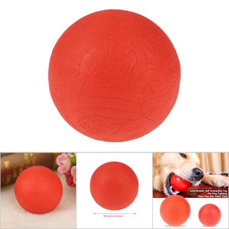 Kestävä kumipallo interaktiivinen lelu lemmikkikoiran koulutukseen pureskeluun leikkiin puremiseen noutoleluihin M