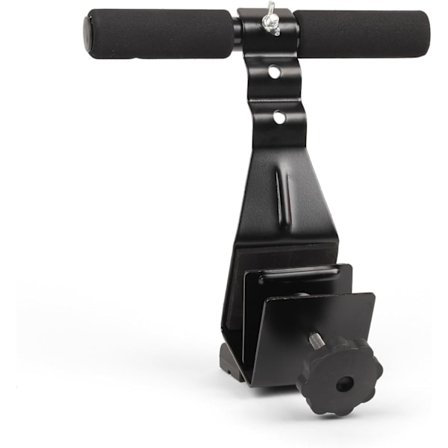 RY848 Unisex Dør Sit-Up Bar - Døråpning Sports Crunch Bar for Mageøvelser Justerbare Nivåer og Polstret Ankel Bar, Svart, M