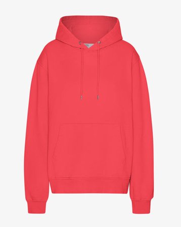 Classic Organic Hood - Red Tangerine