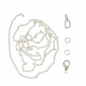 Me & My Box Silver D Pendant Set One Size - Stationery - One size - Silver