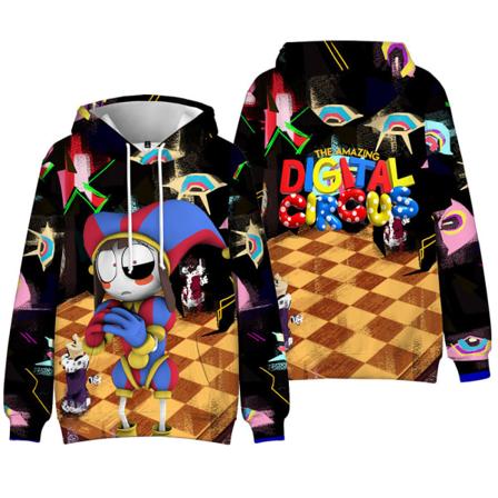 Barnens Fantastiska Digitala Cirkus Pojkar Hoodies Långärmade Toppar E 150cm