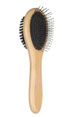 Bambus Dobbel Børste til Smådyr